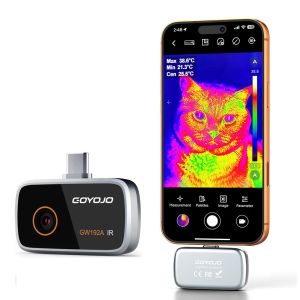 GW192A Thermal Imaging Camera for Android/iphone 15/16/17 iOS Series Thermal Camera 192x192 IR Resolution HVAC Home Inspection