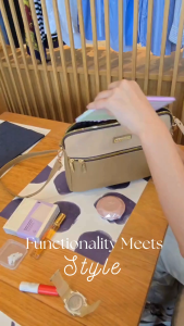 Phillipe Jourdan Valena Slingbag Wanita Cream/Mocca (Nylon)