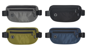Travel Waist Belt Bag Passport MoneyHolder Hidden Wallet Running Pouch Belt Waist Pouch Hiking Bag Slim RFID Blocking