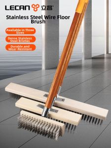 LECAN | Stainless Steel Hard Bristle Floor Cleaning Wire Brush