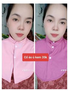 Cổ áo ủ kem - chống nắng cực đỉnh hàng 2 lớp dày
