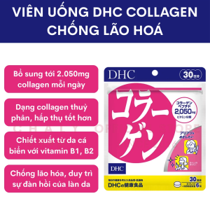 Viên uống DHC Collagen chống lão hoá bổ sung 2.050mg collagen Nhật 30 ngày