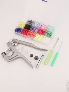 150set T5 Resin Snap Poppers Clip Plastic Clothing Button Pressure Nail Fastener With Storage Box DIY Sewing Tool Accessories