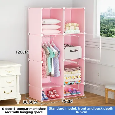 Pink Hanging Baby Closet Wardrobe