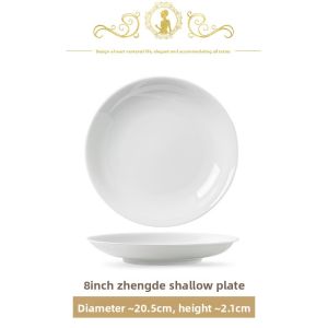 JINGDITAOCI | Glazed Undercolor High White Porcelain Dinnerware Set