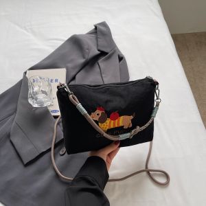 Túi Đeo Chéo Vải Thường Ngày Mùa Hè Cho Nữ Túi Đeo Vai Đơn Thời Trang Mới 2025 Túi Đi Làm Thiết Kế Nhỏ Túi Đeo Chéo Vải