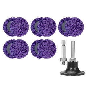 10 Chiếc Đĩa Mài Mòn Thay Nhanh 2 Inch Kèm Giá Đỡ Đĩa 50mm Dùng Để Đánh Bóng Mài Loại Bỏ Gỉ Sét Gia Công Kim Loại