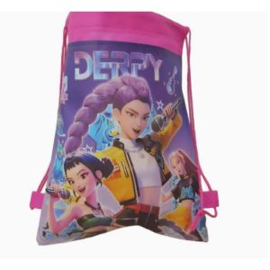 Hasbro | 2pcs Cartoon Anime Non-woven Drawstring Bundle Pocket Lightweight Children’s Backpack Storage Bag Portable Carry Bag for Kids