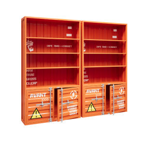 Industrial Style Glass Display Cabinet Iron Art Product Showcase Container Commercial Rack Open Shelf LED Lighted Storage