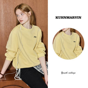 KUHNMARVIN | Áo Hoodie Tay Dài Đơn Giản