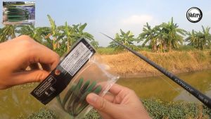 เหยื่อยาง ปลิง 3.8 นิ้ว หนอนยาง ยางเหนียวนู่มือ นิ่ม ตกปลาช่อน เท็กซัส แจ่มมากกก - 3 ประเภท