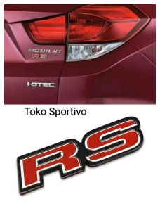 Emblem RS HONDA/Lambang RS merah.