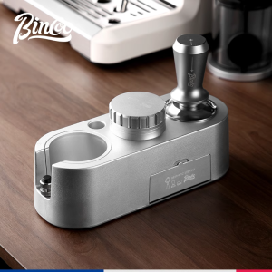 BINCOO | Coffee Tamping Base Powder Tamper Distribution Tool Set Silver Vertical