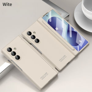 CHUBAN | Ốp Lưng Samsung Galaxy Z Fold Bảo Vệ Toàn Diện Bản Lề Chống Xước Kèm Miếng Dán Màn Hình Chất Liệu PC Chống Trượt Dành Cho Z Fold 8 Ultra 7 6 5 4 3
