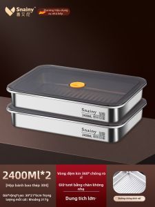Snainy | Hộp Lưu Trữ Băng Giá Thép Không Gỉ Đạt Tiêu Chuẩn Thực Phẩm cho Bánh Bao