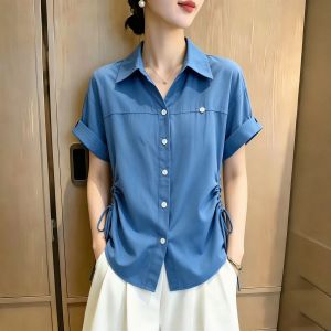 SHUAIYUE | Áo Sơ Mi Công Sở Dây Thắt Chật