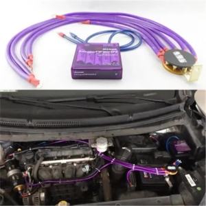 Bộ Ổn Định Điện Áp Tiết Kiệm Nhiên Liệu Ô Tô Đa Năng Purple Pivor Mega-RAIZIN Bộ Theo Dõi Hiệu Suất Pin Dung Lượng Cao