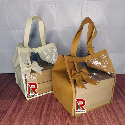 Tas Hajatan Semi Mika Dus 22x22 ( R10B )/GoodieBag Thinwall / Tas Thumbler