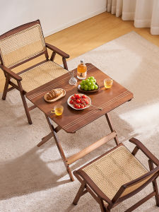 MANHAOSHI | Portable Easy-to-Assemble Square Dining Table