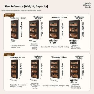 CTYLIGHTZ | Retro Style Narrow Entryway Storage Cabinet Steel