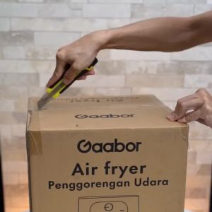 Gaabor New 6.5L Air Fryer Super Large Capacity 1400W Non Stick Coating Dual Knob AF65M BK01A
