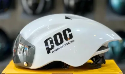 Nón bảo hiểm POC đuôi nhọn ( Nón trơn lên tem )