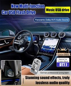 Car USB Flash Drive New Multifunctional Car Non-destructive Music USB Flash Drive Songs Popular Video Lossless Sound Quality Car Excellent