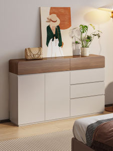 Ultra-Thin Bedroom Wall-Normal Wooden Dresser Narrow Style Sofa Side Table Hall Storage Cabinet Modern Simple Design Furniture