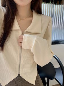 Slimming Effect Short French Style Asymmetrical Womens Shirt Inner Wear Base Layer Top plus Size Autumn Fashion Casual Wear