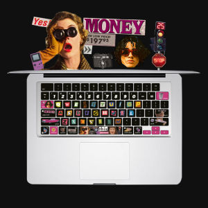 Applicable to New MacBook Silicone Keyboard Membrane M2pro13 Protection Air Apple 15 Laptop 14 Computer Avatar