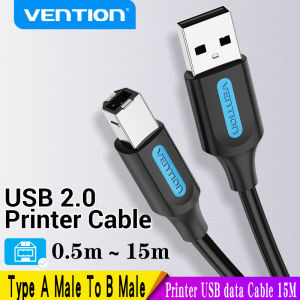 Vention | Vention USB Printer Cable USB 3.0 2.0 Type A Male To B Male Sync Data Scanner Printer Cabl for ZJiang HP Canon Epson USB Printer