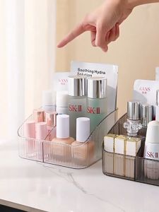 Khay Mica 5 Ngăn Đựng Đồ Dùng Gọn Gàng Ngăn Nắp Hộp Nhựa Trong Suốt Chia Ngăn Dễ Vệ Sinh Và Di Chuyển Tiện Lợi TIDO TIDO