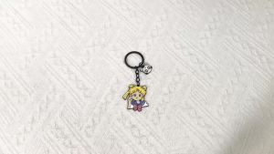 Bandai | Anime Sailor Moon Girl Key Ring Fashion Keychain for Motorcycles Students Bags Backpacks Key Holder Gifts