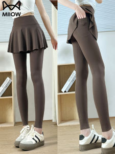 High-Waist Quick-Dry Womens Skort Badminton Shorts Summer New Style Catman Shark Skin Pants Fitness Long Pants Nylon Spandex