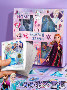 Frozen 100 Hand Account Gift Box Hand Ledger Sticker Girl Kids Goo Card Stickers Waterproof Sticker Toys Cute Cartoon Water Bottle Phone Case Decorative Small Pattern Peripheral Stationery Gifts