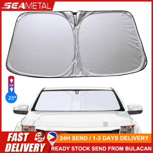 SEAMETAL Car Windshield Sunshades Front Window Tints Sunscreen Sun Visor Protector Shade Heat Insulation Anti UV