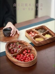 Boat Shaped Wooden Snack Tray