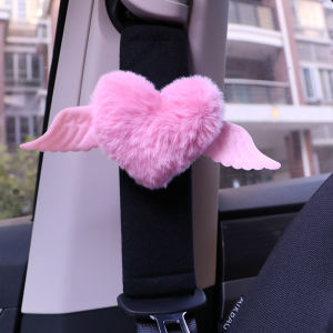 Car Headrest Neck Support Plush Seat Cushion Creative Cute Interior Vehicle Backrest Pillow Comfortable Automobile Seat Cushion