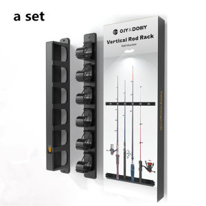 QAJTAO 6-person New Clamp Version Vertical Fishing Rod Display Storage Rack Luyatai Fishing Rod universal Configuration