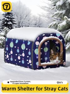 7o | Winter Warmth Waterproof Insulated Cat Shelter