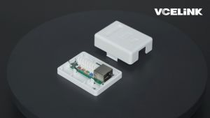 2pcs Cat6 Modular Box RJ45 Network Internet Cable Cat6 Surface Mount Box