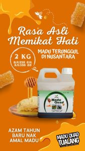 Madu Tualang Asli Original- Madu tualang Quad (packing 2kg/Pack jimat)