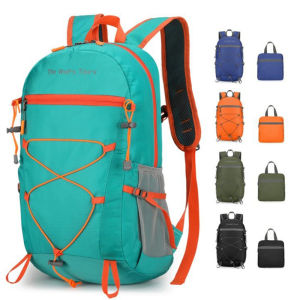 กระเป๋าเป้สะพายหลังปีนเขาพับได้พับเดินป่าขี่จักรยานขี่กระเป๋าปีนเขาน้ําหนักเบากีฬากลางแจ้ง Camping กระเป๋าเป้สะพายหลัง
