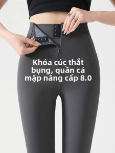 MiiOW | Quần Capri tập yoga mỏng mùa hè cho nữ Quần thể thao mỏng có nút cài Quần bó bụng Quần áo thể thao MiiOW Cat Person