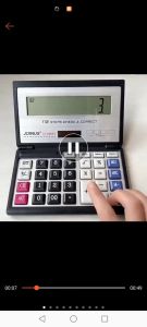 Folding flip calculator solar calculator large screen financial office calculator CT-8855V