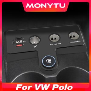 For Volkswagen VW Polo Car Lighter Socket Splitter plug adapter Fast Charging Interior Product Accessories 2011-2018