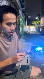 Lampu Tembak 4 Mata CR7 Plus Devil NEW Alumunium Waterproof Premium Devil Eye Merah Dan Senja Biru Super Terang Putih Kuning Hi Low