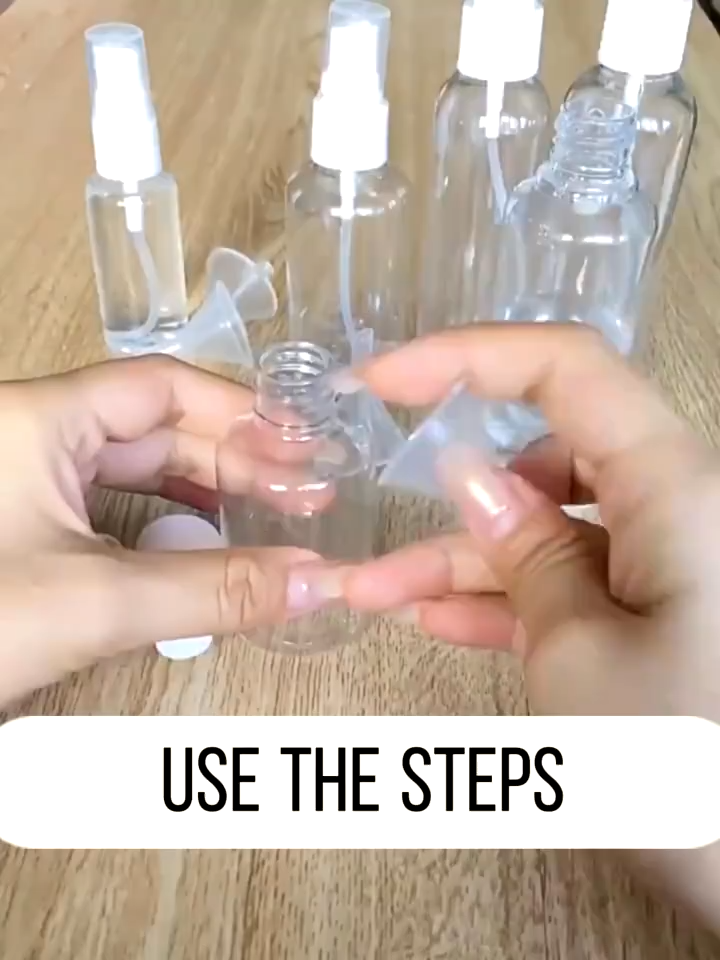 OPE Reusable Portable PET Alcohol Spray Bottle 30ml/50ml/100ml Empty Hand Sanitizer Bottle
