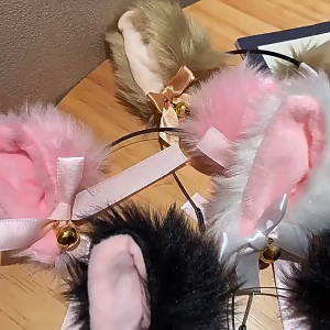 Bộ Phụ Kiện Tai MèoThỏ Cosplay – Băng Đô Chuông Dễ Thương Mới Nhất 2025
