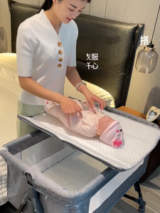 ✨SG【STOCK】Multifunctional Baby Crib 6 Levels of Height Adjustable Baby Cot Swinging Baby Bed Mobile Splicing Big Bed